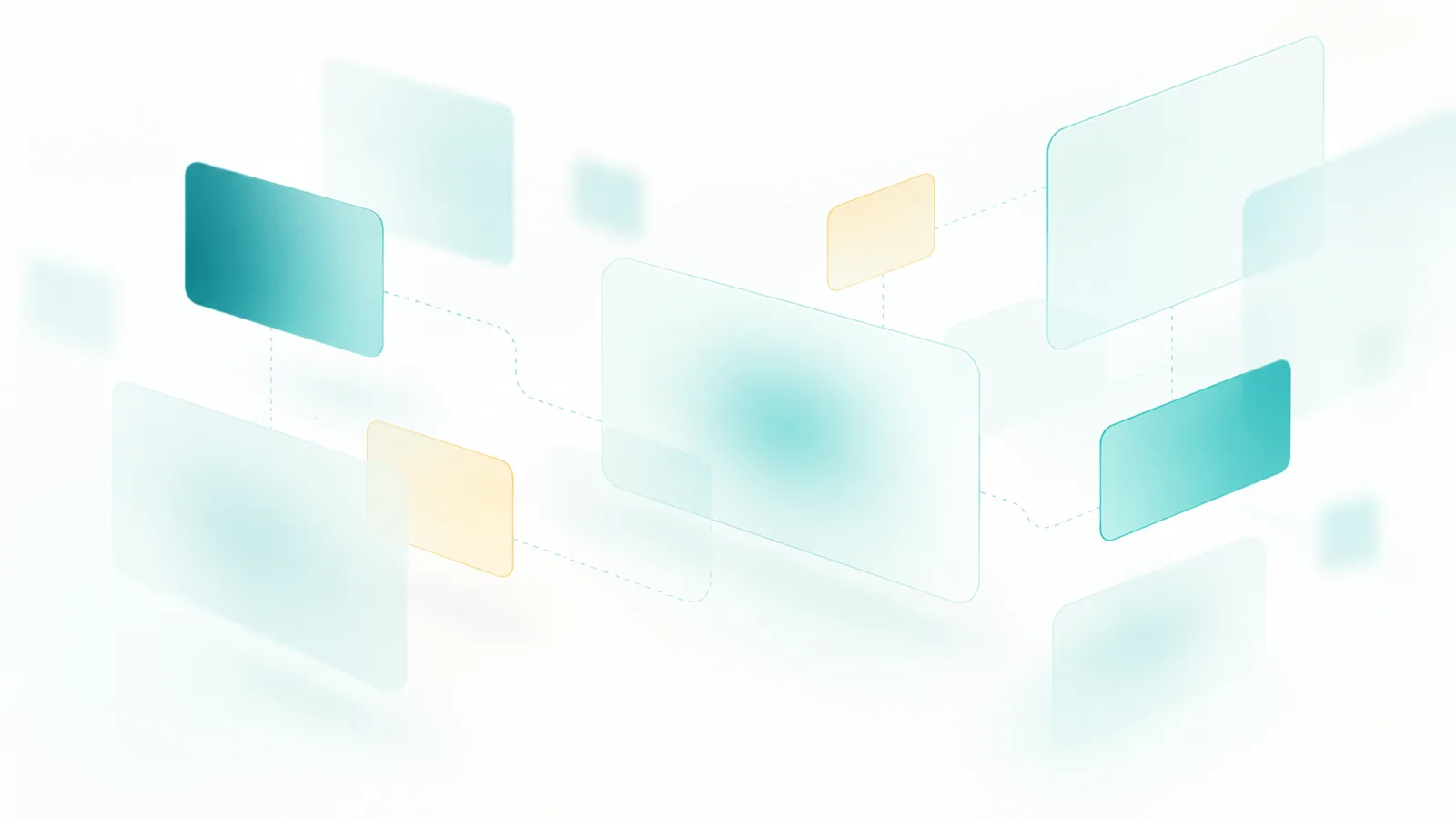Abstracte vervaagde kaartjes in teal