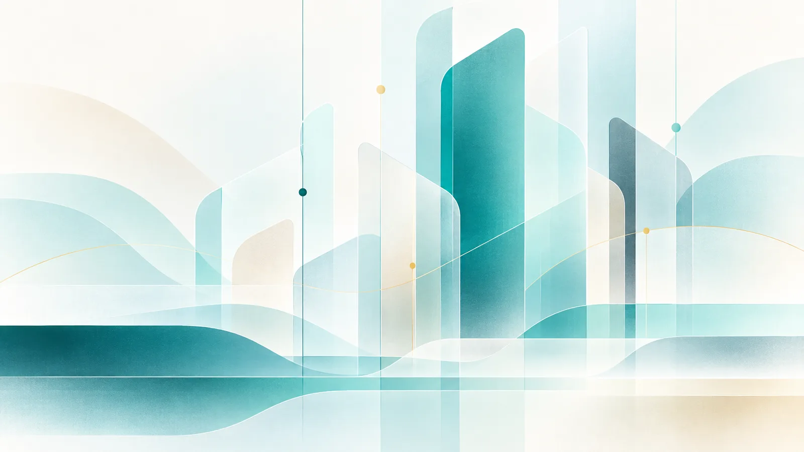 Abstracte doorschijnende panelen als een skyline