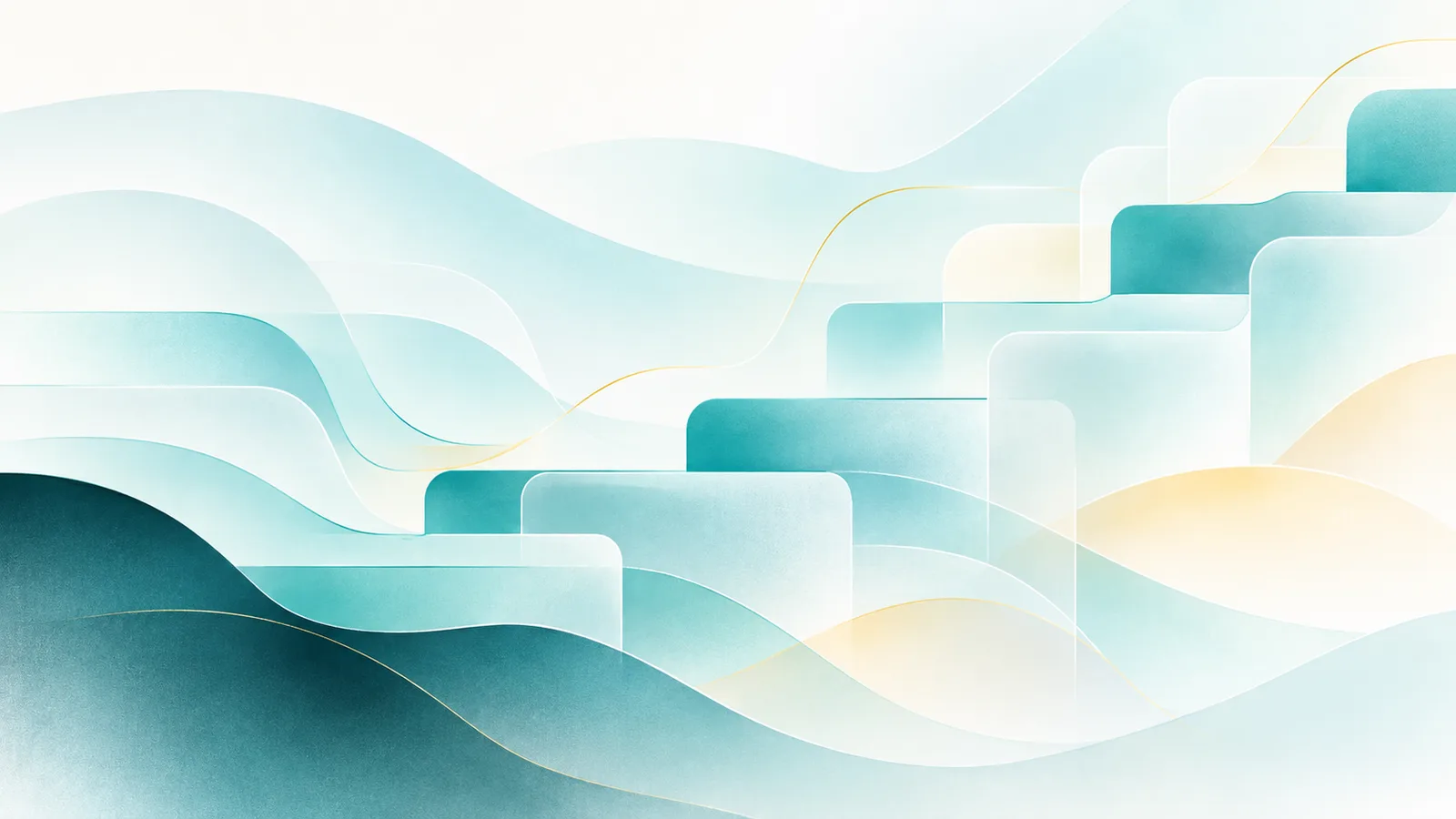 Abstracte oplopende blokken in teal